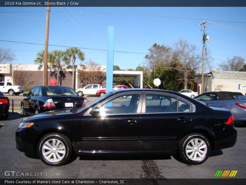 Ebony Black / Gray 2010 Kia Optima LX