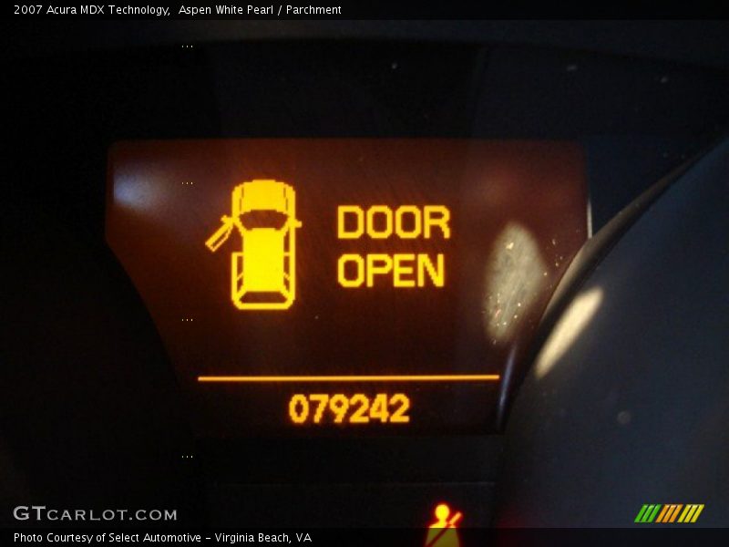 Aspen White Pearl / Parchment 2007 Acura MDX Technology
