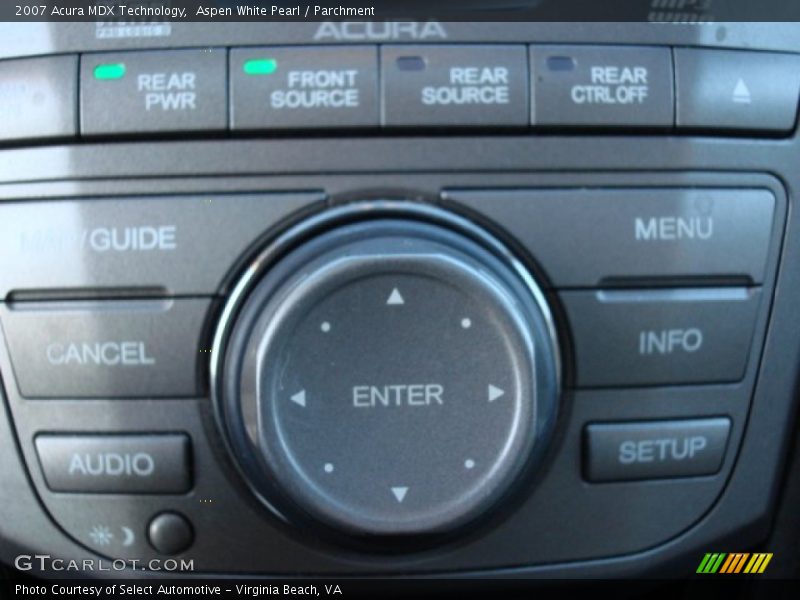 Aspen White Pearl / Parchment 2007 Acura MDX Technology