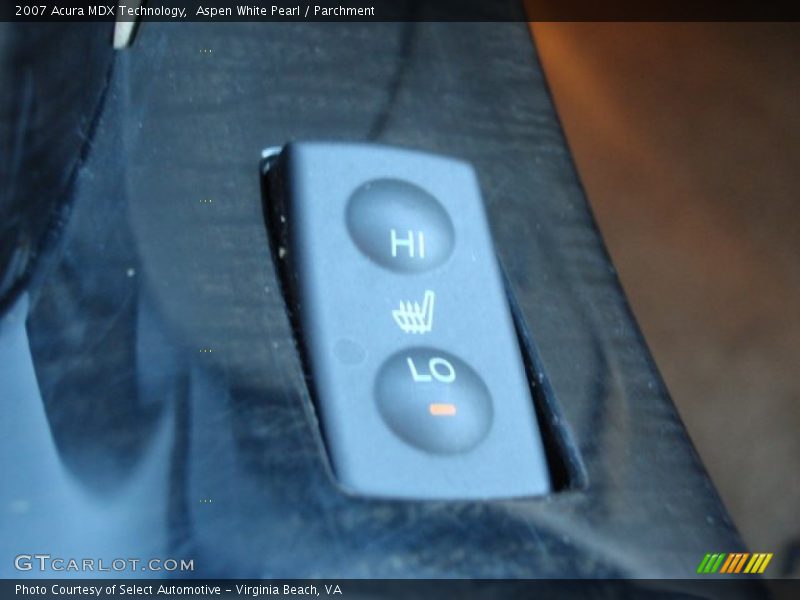 Aspen White Pearl / Parchment 2007 Acura MDX Technology