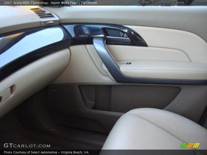 Aspen White Pearl / Parchment 2007 Acura MDX Technology