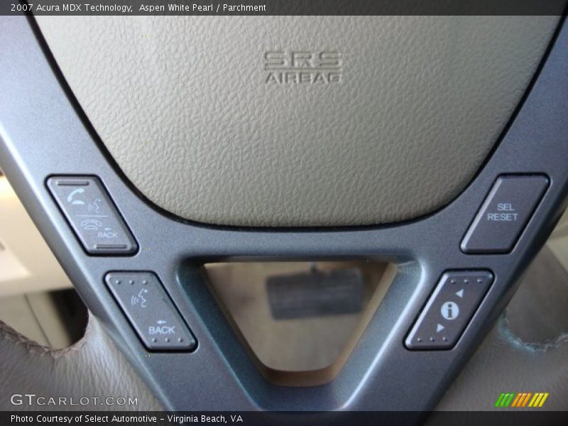 Aspen White Pearl / Parchment 2007 Acura MDX Technology