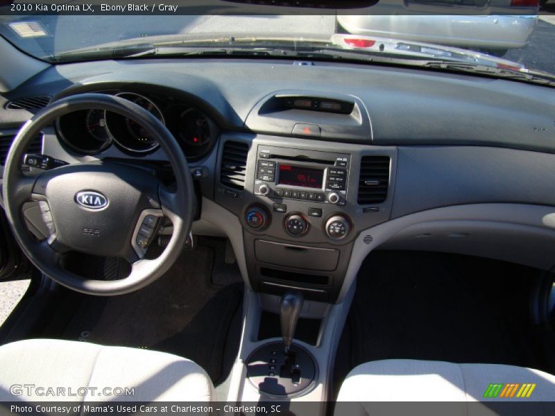 Ebony Black / Gray 2010 Kia Optima LX