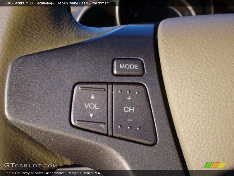 Aspen White Pearl / Parchment 2007 Acura MDX Technology
