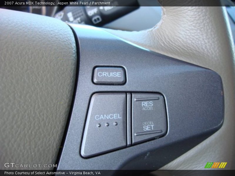 Aspen White Pearl / Parchment 2007 Acura MDX Technology