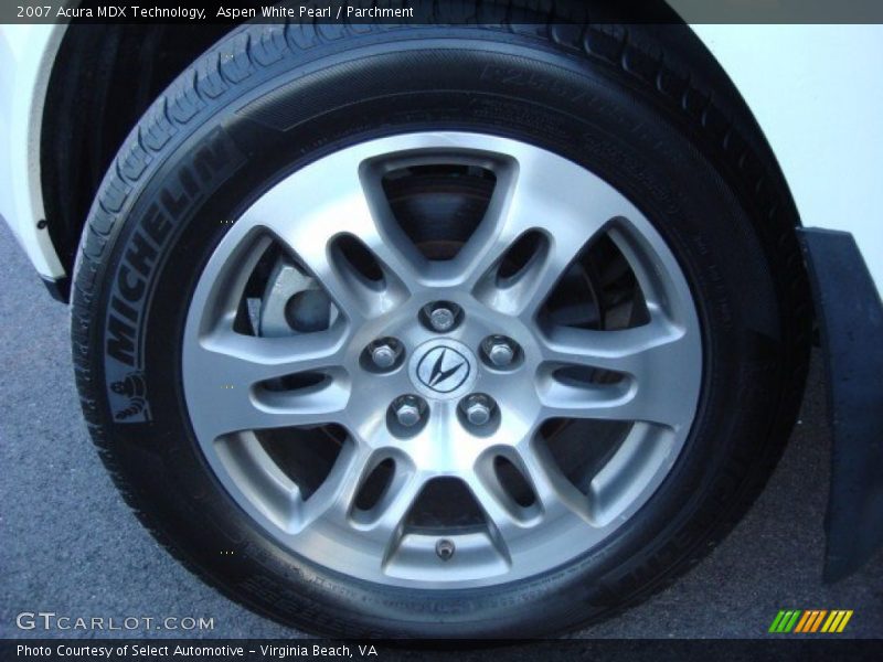 Aspen White Pearl / Parchment 2007 Acura MDX Technology