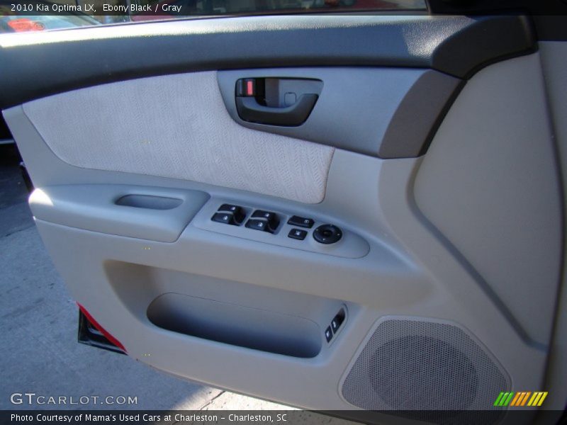 Ebony Black / Gray 2010 Kia Optima LX