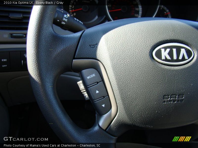 Ebony Black / Gray 2010 Kia Optima LX