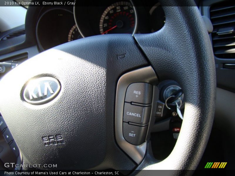 Ebony Black / Gray 2010 Kia Optima LX