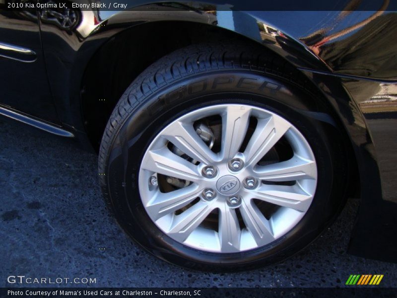 Ebony Black / Gray 2010 Kia Optima LX