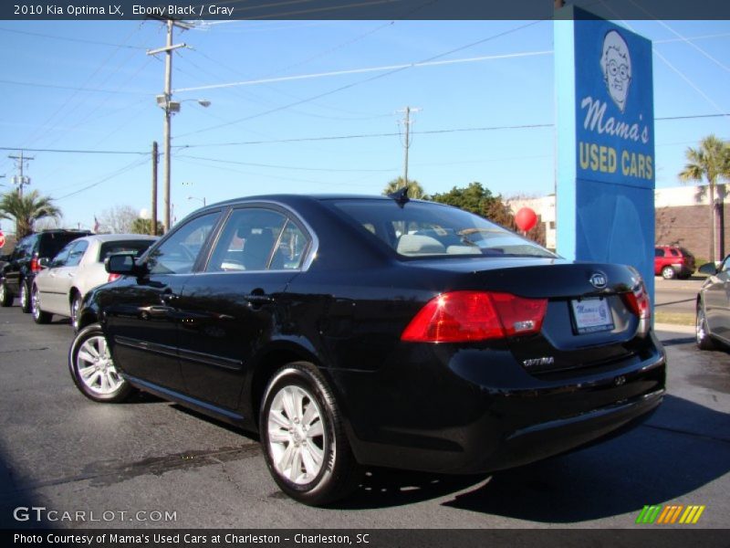 Ebony Black / Gray 2010 Kia Optima LX