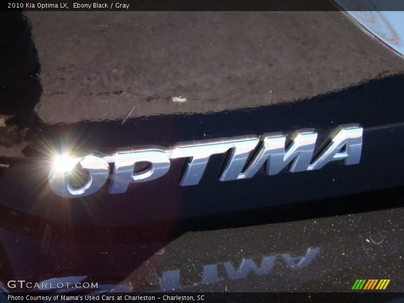 Ebony Black / Gray 2010 Kia Optima LX