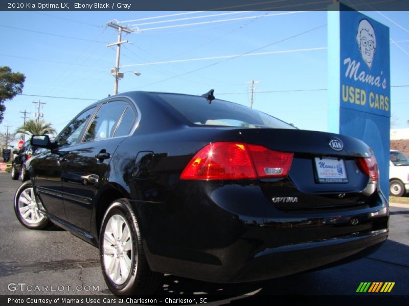 Ebony Black / Gray 2010 Kia Optima LX
