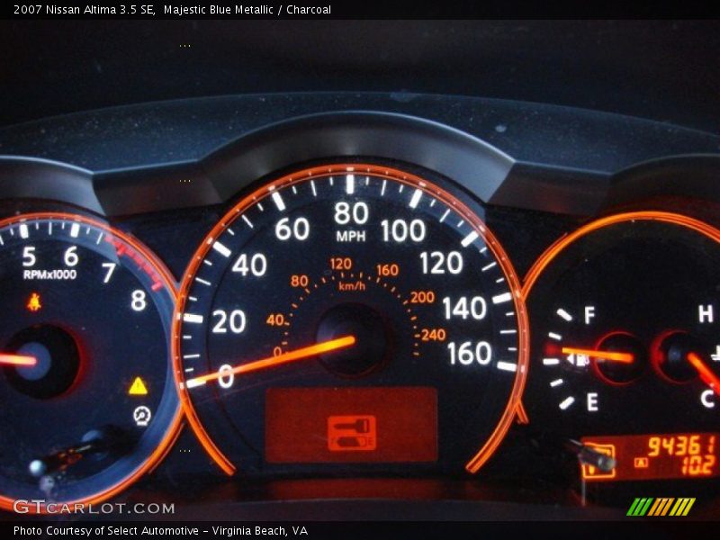 Majestic Blue Metallic / Charcoal 2007 Nissan Altima 3.5 SE