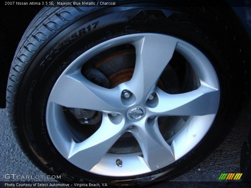 Majestic Blue Metallic / Charcoal 2007 Nissan Altima 3.5 SE