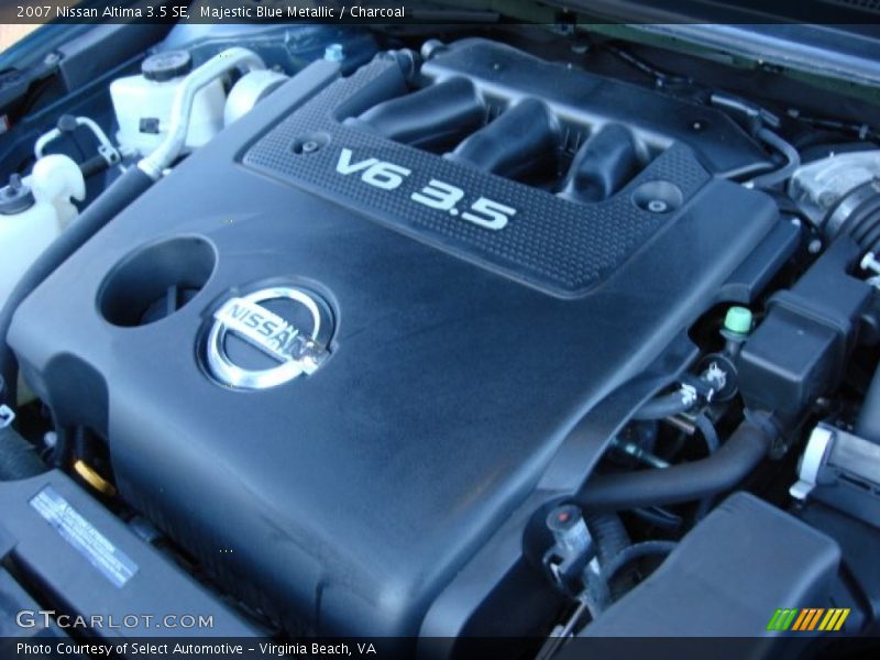 Majestic Blue Metallic / Charcoal 2007 Nissan Altima 3.5 SE