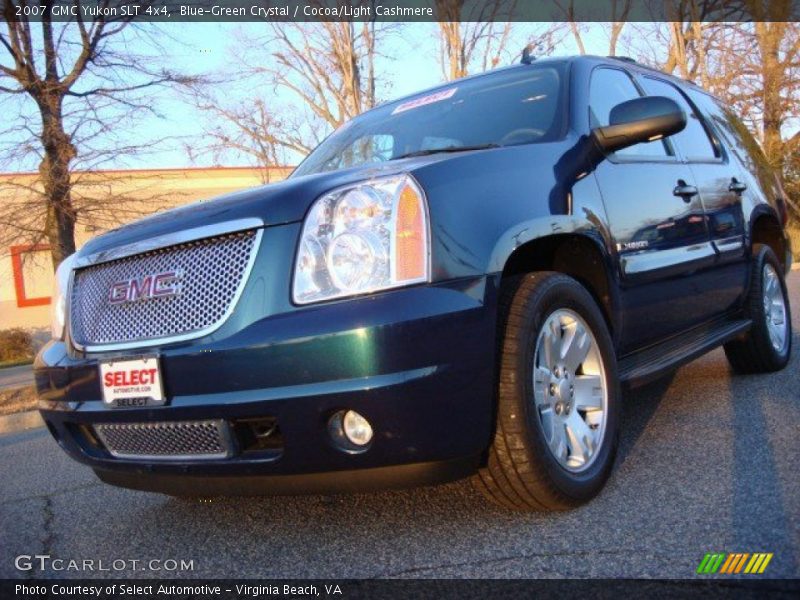 Blue-Green Crystal / Cocoa/Light Cashmere 2007 GMC Yukon SLT 4x4