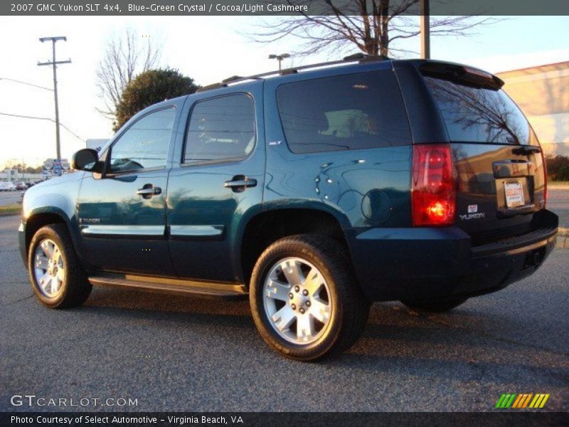 Blue-Green Crystal / Cocoa/Light Cashmere 2007 GMC Yukon SLT 4x4