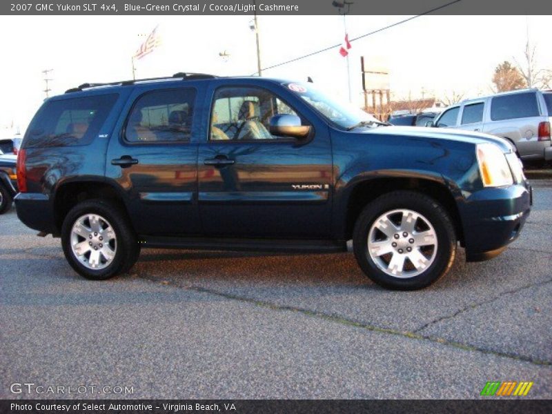 Blue-Green Crystal / Cocoa/Light Cashmere 2007 GMC Yukon SLT 4x4