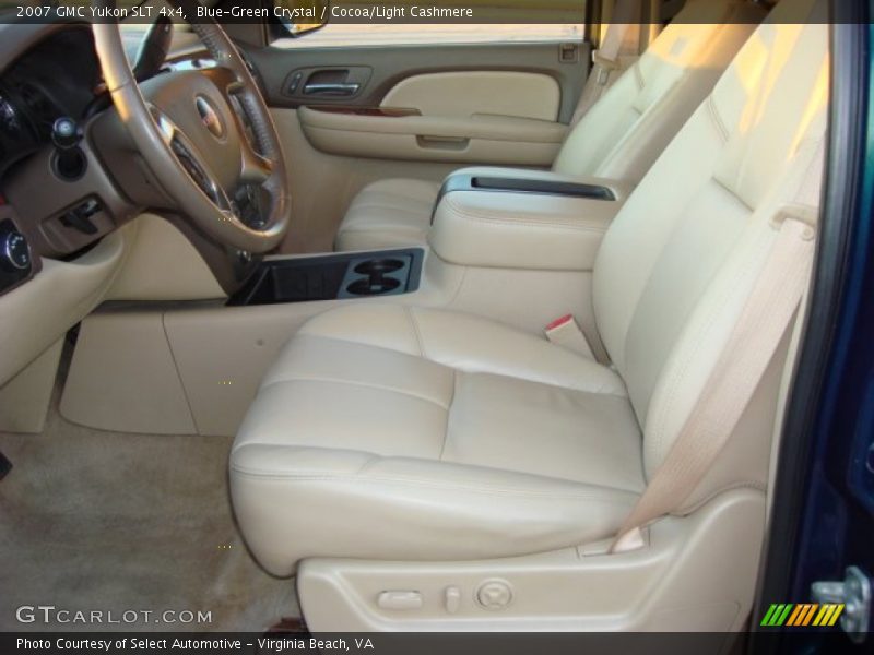 Blue-Green Crystal / Cocoa/Light Cashmere 2007 GMC Yukon SLT 4x4