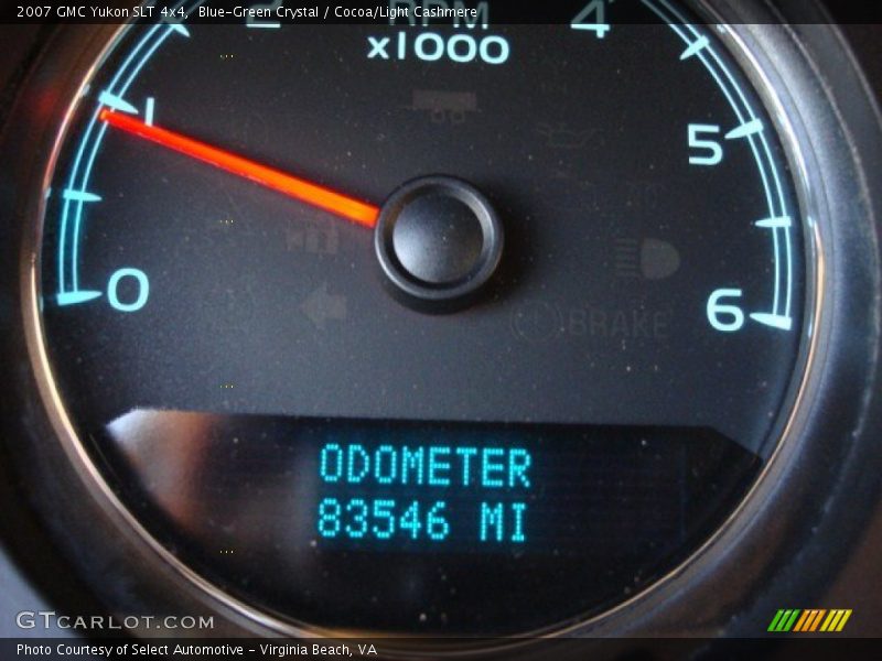 Blue-Green Crystal / Cocoa/Light Cashmere 2007 GMC Yukon SLT 4x4