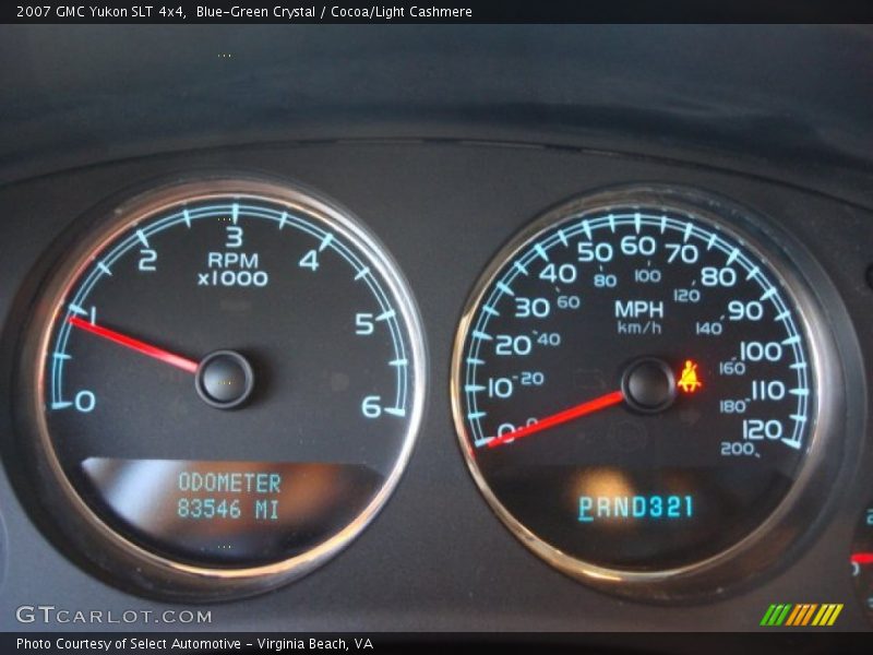 Blue-Green Crystal / Cocoa/Light Cashmere 2007 GMC Yukon SLT 4x4