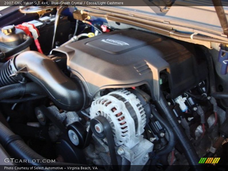 Blue-Green Crystal / Cocoa/Light Cashmere 2007 GMC Yukon SLT 4x4