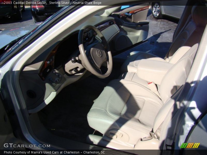 Sterling Silver / Neutral Shale Beige 2003 Cadillac DeVille Sedan