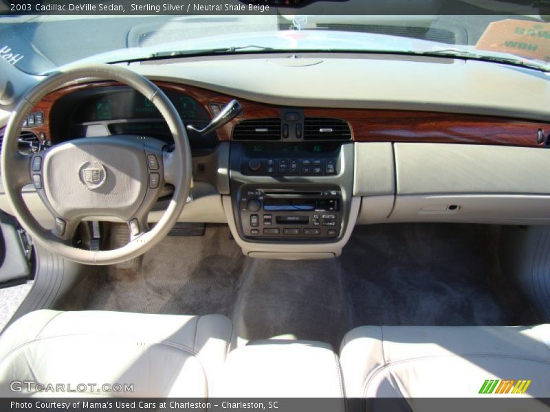 Sterling Silver / Neutral Shale Beige 2003 Cadillac DeVille Sedan
