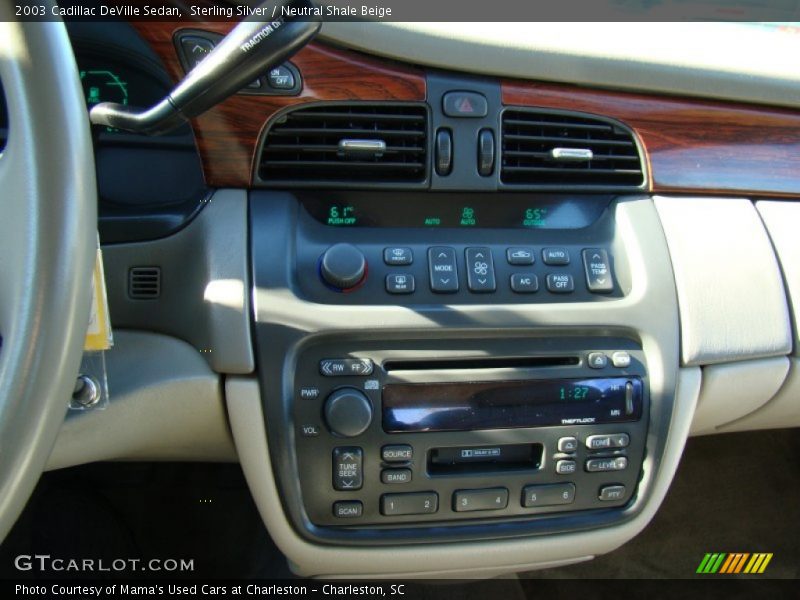 Sterling Silver / Neutral Shale Beige 2003 Cadillac DeVille Sedan