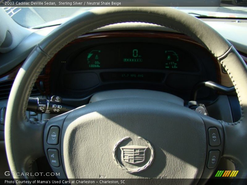 Sterling Silver / Neutral Shale Beige 2003 Cadillac DeVille Sedan