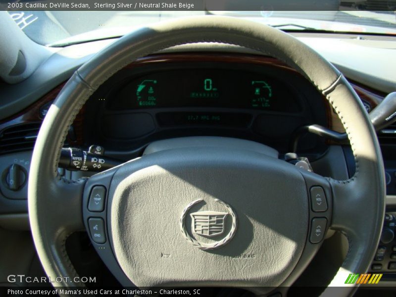 Sterling Silver / Neutral Shale Beige 2003 Cadillac DeVille Sedan