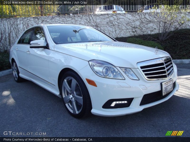 Arctic White / Ash Gray 2010 Mercedes-Benz E 350 Sedan