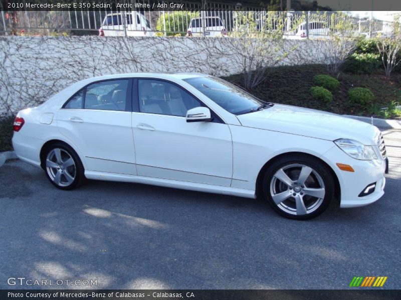Arctic White / Ash Gray 2010 Mercedes-Benz E 350 Sedan