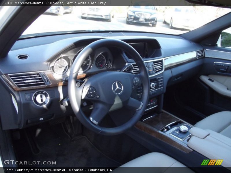 Arctic White / Ash Gray 2010 Mercedes-Benz E 350 Sedan