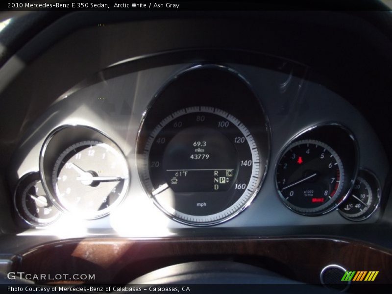 Arctic White / Ash Gray 2010 Mercedes-Benz E 350 Sedan