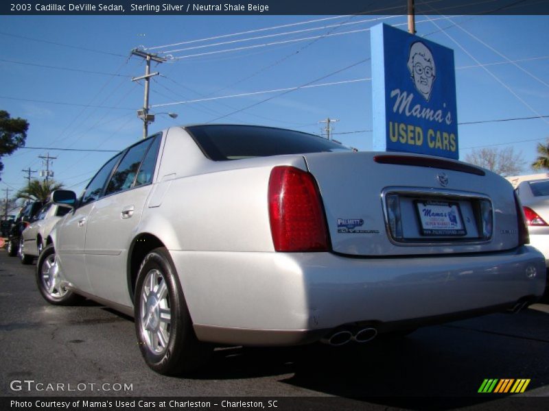 Sterling Silver / Neutral Shale Beige 2003 Cadillac DeVille Sedan