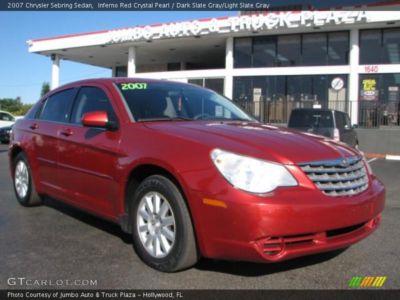 Inferno Red Crystal Pearl / Dark Slate Gray/Light Slate Gray 2007 Chrysler Sebring Sedan