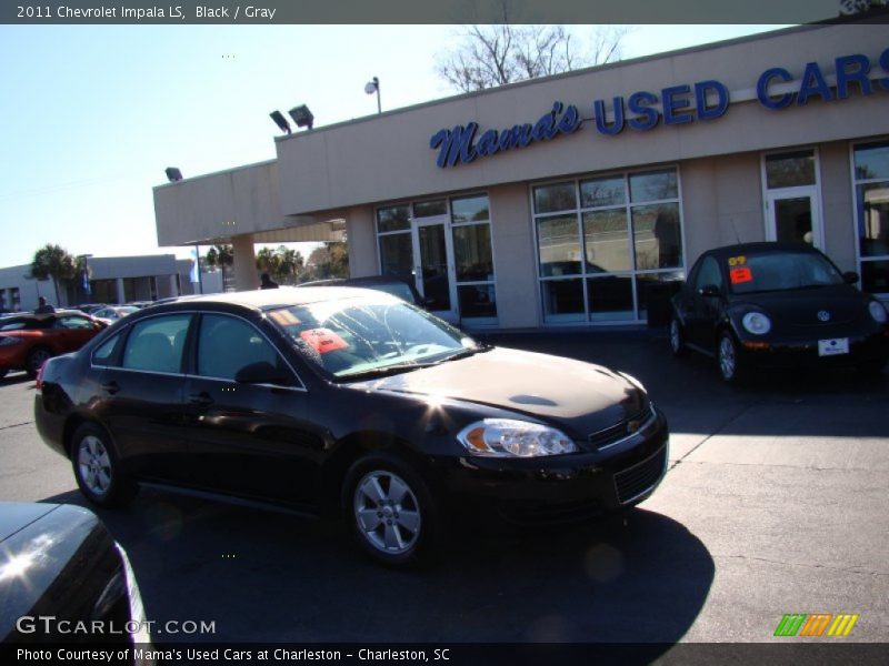 Black / Gray 2011 Chevrolet Impala LS