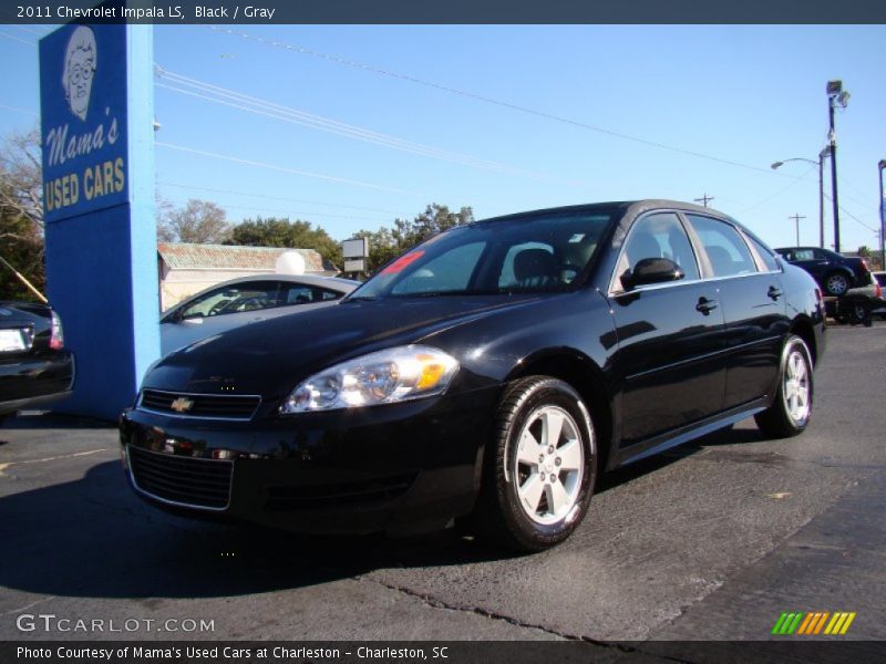 Black / Gray 2011 Chevrolet Impala LS