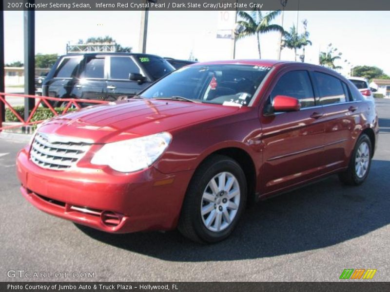 Inferno Red Crystal Pearl / Dark Slate Gray/Light Slate Gray 2007 Chrysler Sebring Sedan