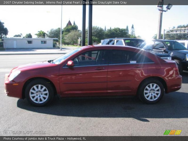 Inferno Red Crystal Pearl / Dark Slate Gray/Light Slate Gray 2007 Chrysler Sebring Sedan