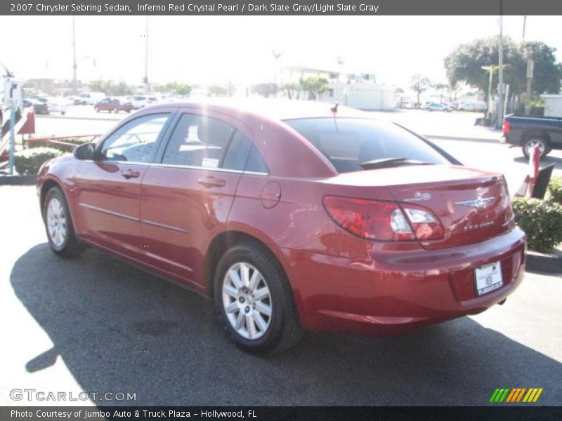 Inferno Red Crystal Pearl / Dark Slate Gray/Light Slate Gray 2007 Chrysler Sebring Sedan