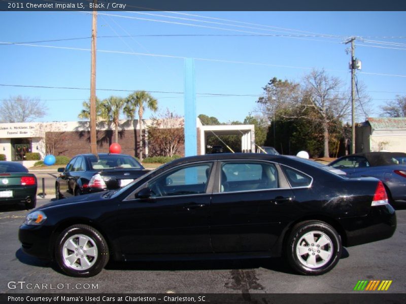 Black / Gray 2011 Chevrolet Impala LS