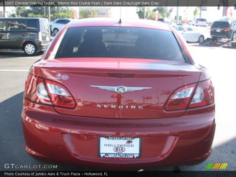 Inferno Red Crystal Pearl / Dark Slate Gray/Light Slate Gray 2007 Chrysler Sebring Sedan