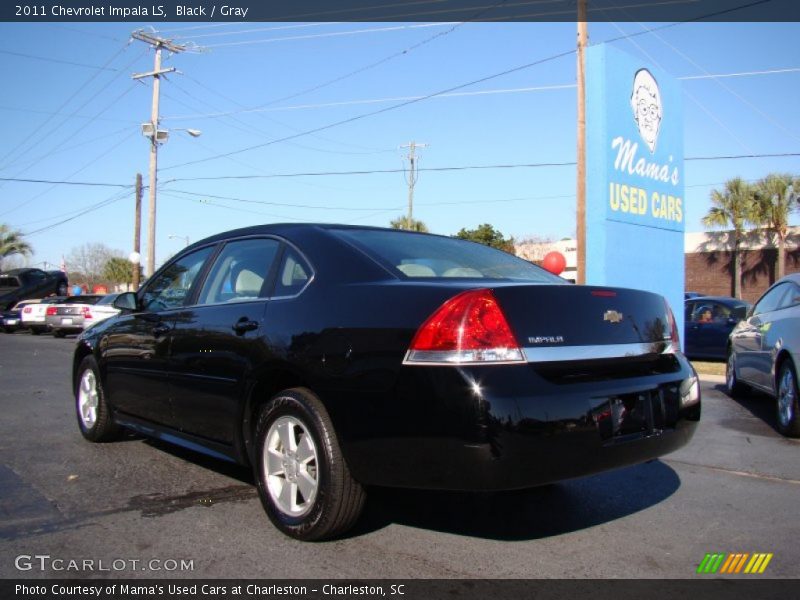 Black / Gray 2011 Chevrolet Impala LS