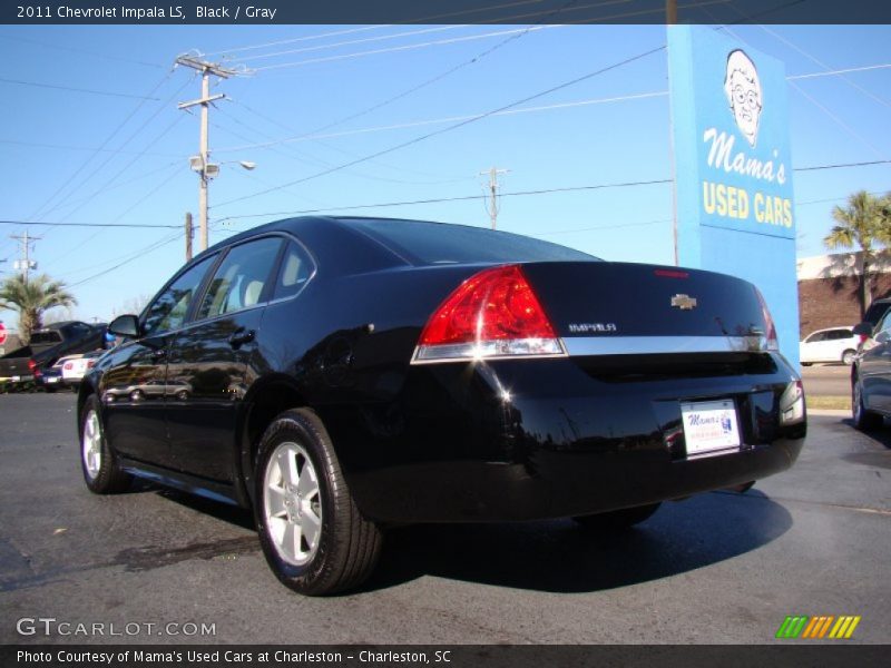Black / Gray 2011 Chevrolet Impala LS