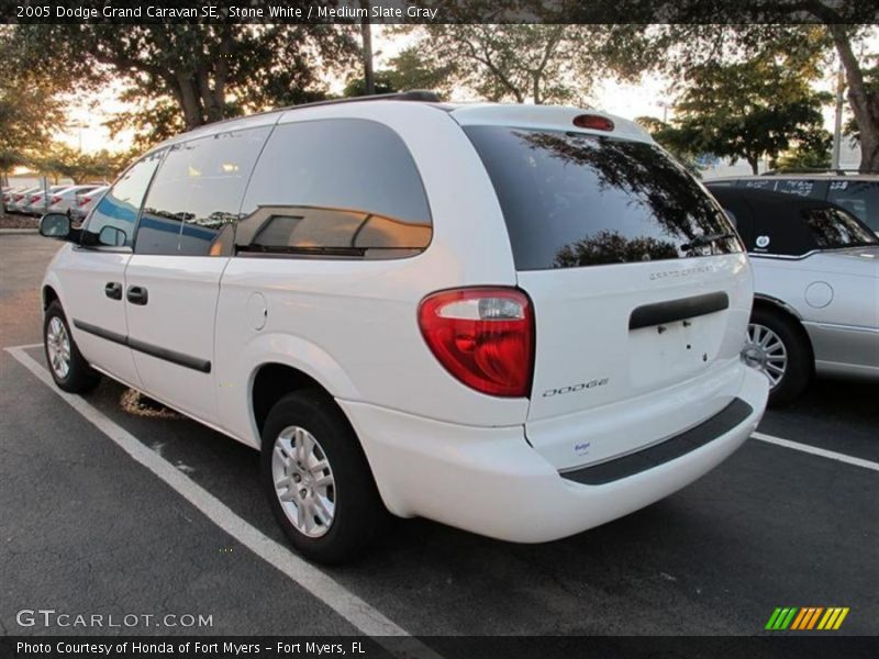 Stone White / Medium Slate Gray 2005 Dodge Grand Caravan SE