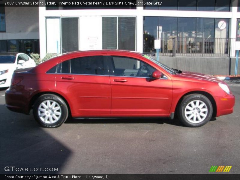 Inferno Red Crystal Pearl / Dark Slate Gray/Light Slate Gray 2007 Chrysler Sebring Sedan