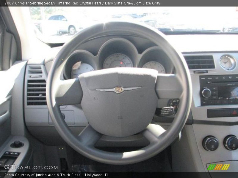 Inferno Red Crystal Pearl / Dark Slate Gray/Light Slate Gray 2007 Chrysler Sebring Sedan